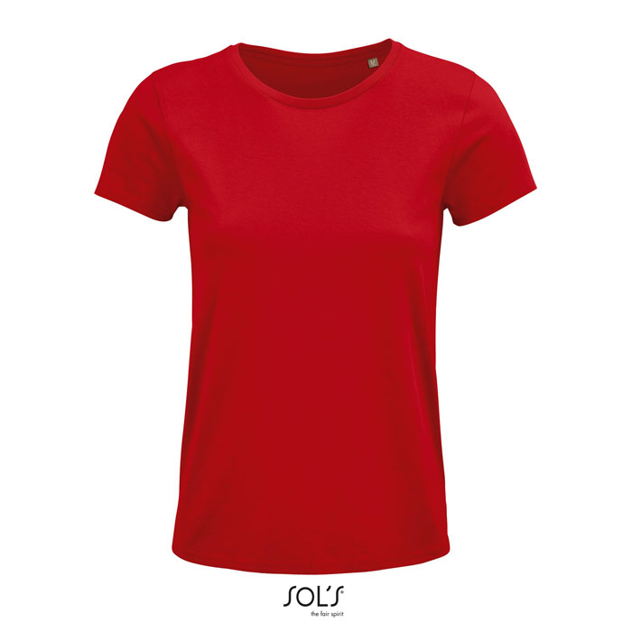 Tshirt femme coton bio publicitaire 150g - CRUSADER Rouge 1